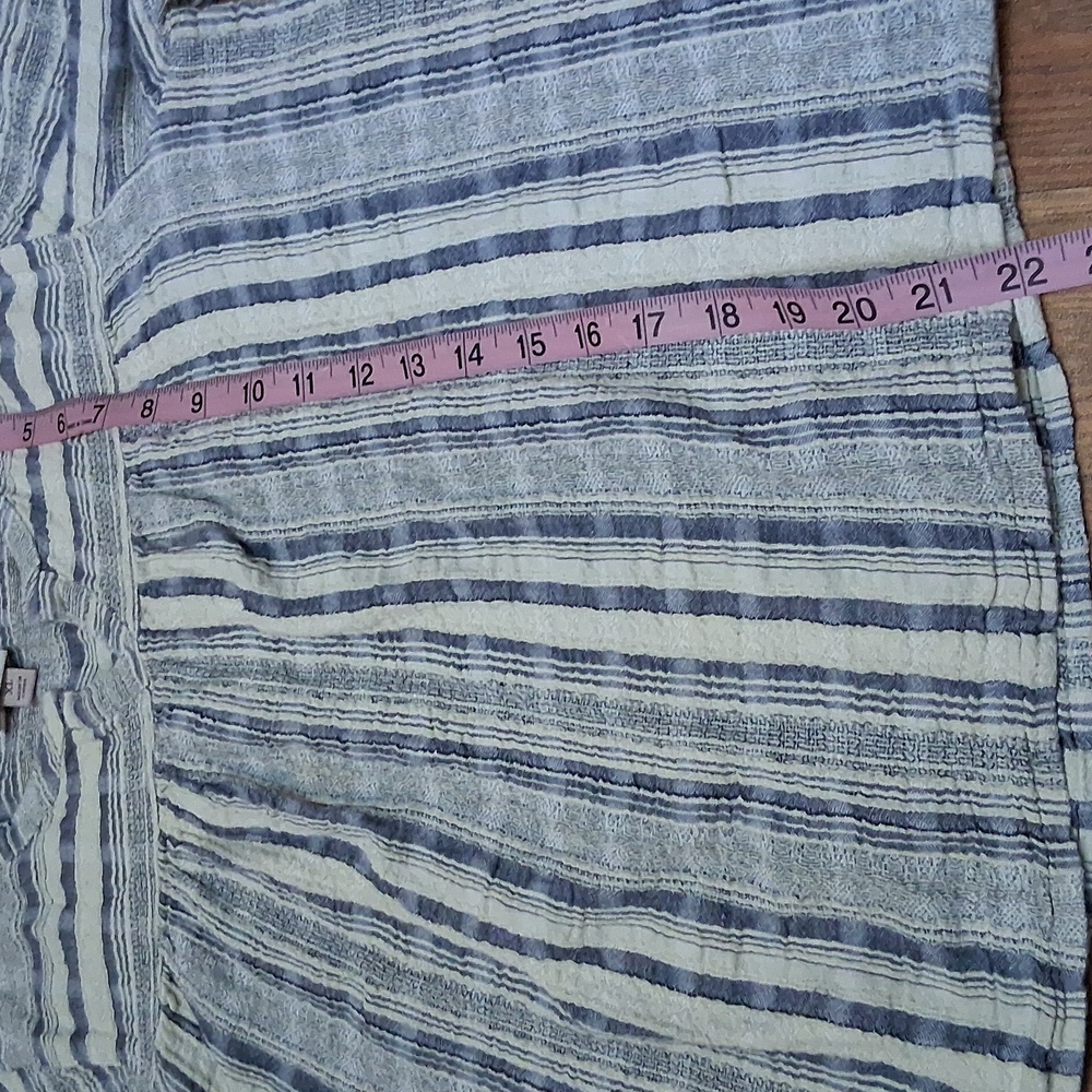 Knox Rose Blue and White Striped Blouse - Picture 7 of 7